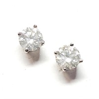 Certified 14K  Diamond Studs(0.48ct) Earrings