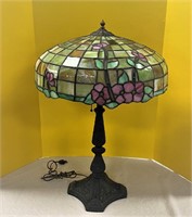 Antique Stained Glass Table Lamp