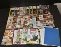 Large Lot Of Cooking Magazines And Recipes