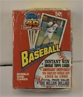 Sealed Box Of Topps Wax Packs Baseball Cards