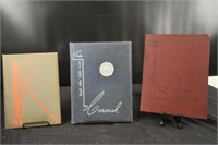 3 1940s Yearbooks 1943, 1947, 1943
