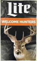 New Lite Beer Welcome Hunters Banner