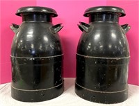 2 old Milk Cans