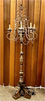 Gawdy Wood? Floor Lamp with Prisms