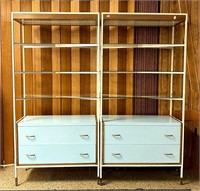 2 MCM Lighted Display Shelves / Cabinets