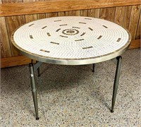 MCM Tile Top Round Table