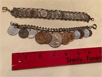 2 “coin” bracelets