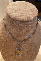 Victorian filigree choker necklace
