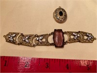 Victorian amethyst bracelet(no clasp) lot