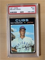 1971 Topps Ken Holtzman PSA 7