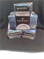 5 Boxes Federal ,22LR Ammunition - 250rds