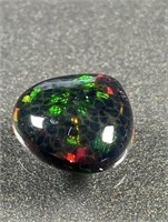 Certified 4.30 Cts Natural Black Opal
