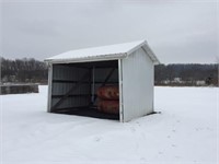 10'x14' Open Front Pole Shed
