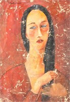 Amedeo Modigliani Italian Oil Canvas Provenance