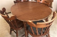 Maple dining table and chairs
