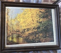 Fall framed picture