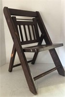 Child’s wood folding chair