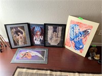 LOT OF MISC ORIGINAL ARTWORK ETC