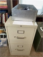 2 Metal 2 Draw File Cabinet, Steamer Brush