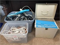 Electrical Cords, File Box, Power Strips