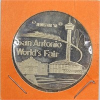1968 San Antonio  Worlds Fair Hemisfair Token