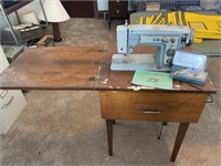 Dress Maker Sewing Machine And Cabinet