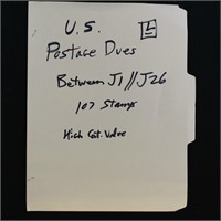 US Stamps 100+ Used Postage Dues #J1//J26
