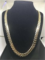 14 Kt 7MM Miami Cuban Link Solid Gold Chain
