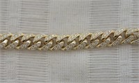 14 Kt 7MM Yellow Gold Diamond Bracelet