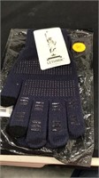 Lethmik navy blue gloves with grippers