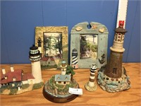 Lot of Lighthouse Items - Frames - Etc