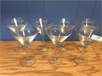 Lot of Beefeater Martini Glasses