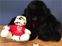 Dalmation Texaco Dog & Big Gorilla Ape Plush