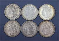 (6) Morgan Silver Dollars