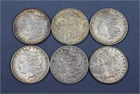 (6) Morgan Silver Dollars