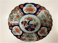 Colorful unsigned Chinese plate