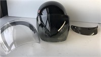 Motorcycle helmet and face shields