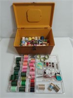 Retro Sewing Kit/8”H,13”L,9”D