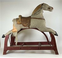 Antique Whitney Reed folk art rocking horse