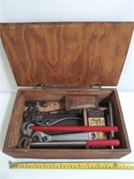 Vintage Homemade  Toolbox w/ Tools
