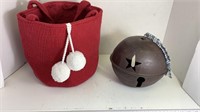 Hallmark Holiday tote and giant bell