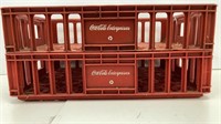 2 Red Coca Cola Crates