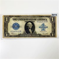 1923 Blue Seal $1 Bill LIGHTLY CIRCULATED