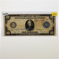1914 Blue Seal $2 Bill NICELY CIRCULATED