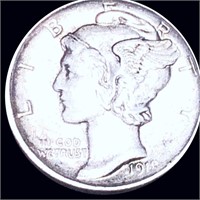 1918-D Mercury Silver Dime CLOSELY UNCIRCULATED