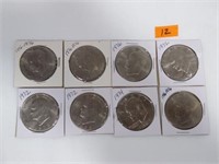 8-Ensenhower Dollars mixed dates 1970's