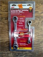 ACE 2-pc Quadbox Ratcheting Wrench Set Metric