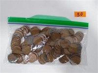 2- rolls mixed dates wheat pennies