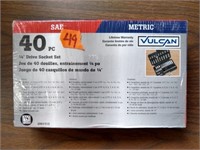 Vulcan 40-pc 1/4" Drive Socket Set SAE/METRIC