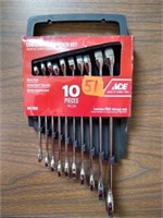 ACE 10-pc Metric Combination Wrench Set